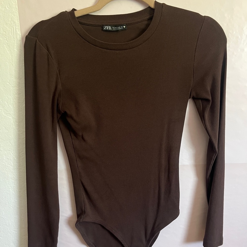 Zara brown bodysuit
